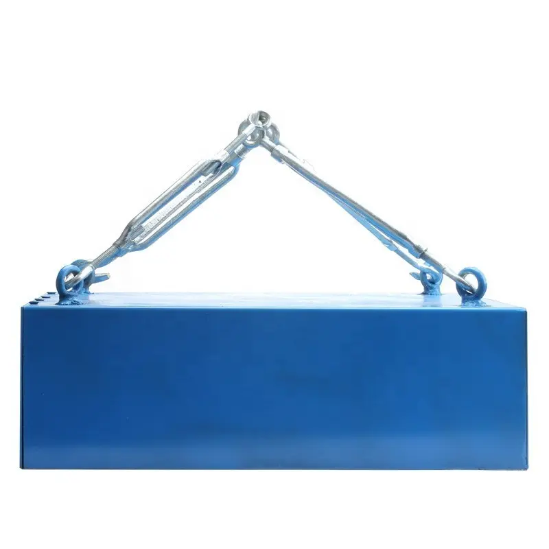 Suspended permanent magnetic separator plate magnet