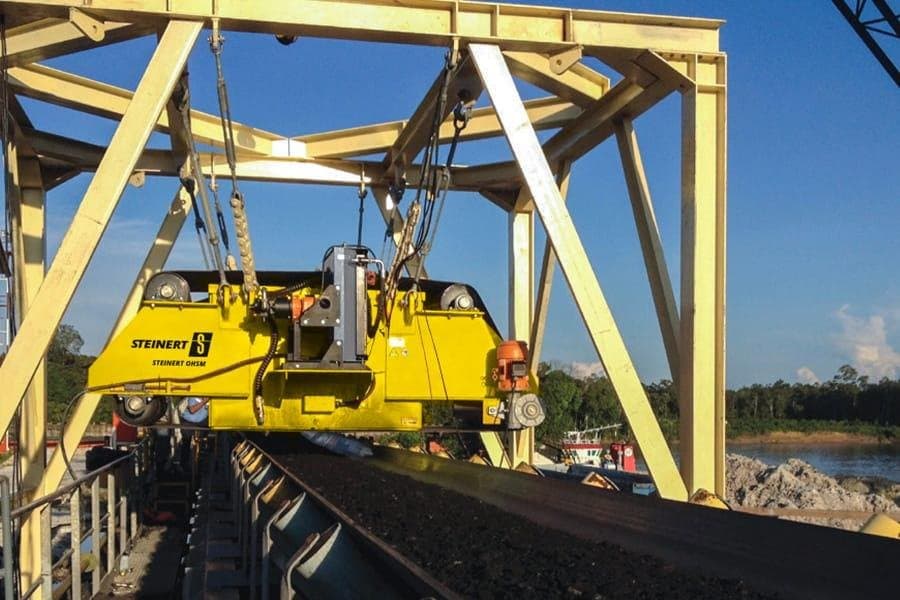 Crusher Protection and Iron Removal magnetic separation application