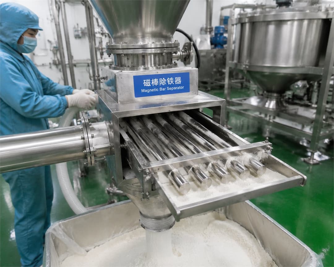 Beans and Nuts magnetic separation application