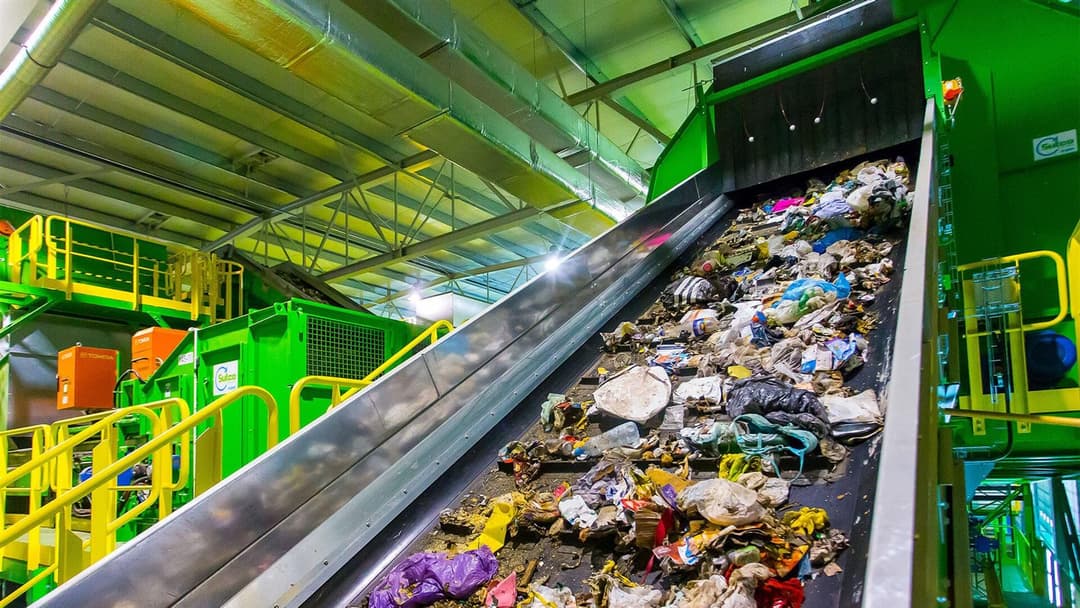 Municipal Solid Waste magnetic separation application