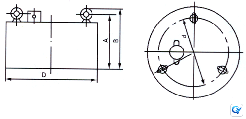 RCDB Self-Cooling Plate Electromagnetic Iron Remover technical reference drawing 1