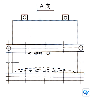 RCYA Inclined Pipeline Permanent Magnetic Iron Remover technical reference drawing 2