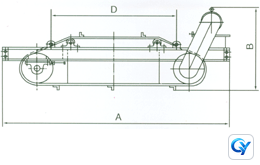 RCYD Self-Dumping Permanent Magnetic Iron Remover technical reference drawing 1