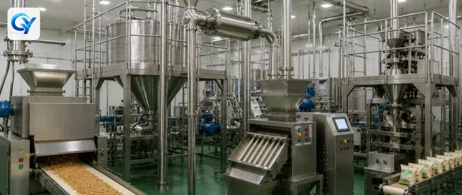 Food & Grain Processing Magnetic separation application in an industrial plant