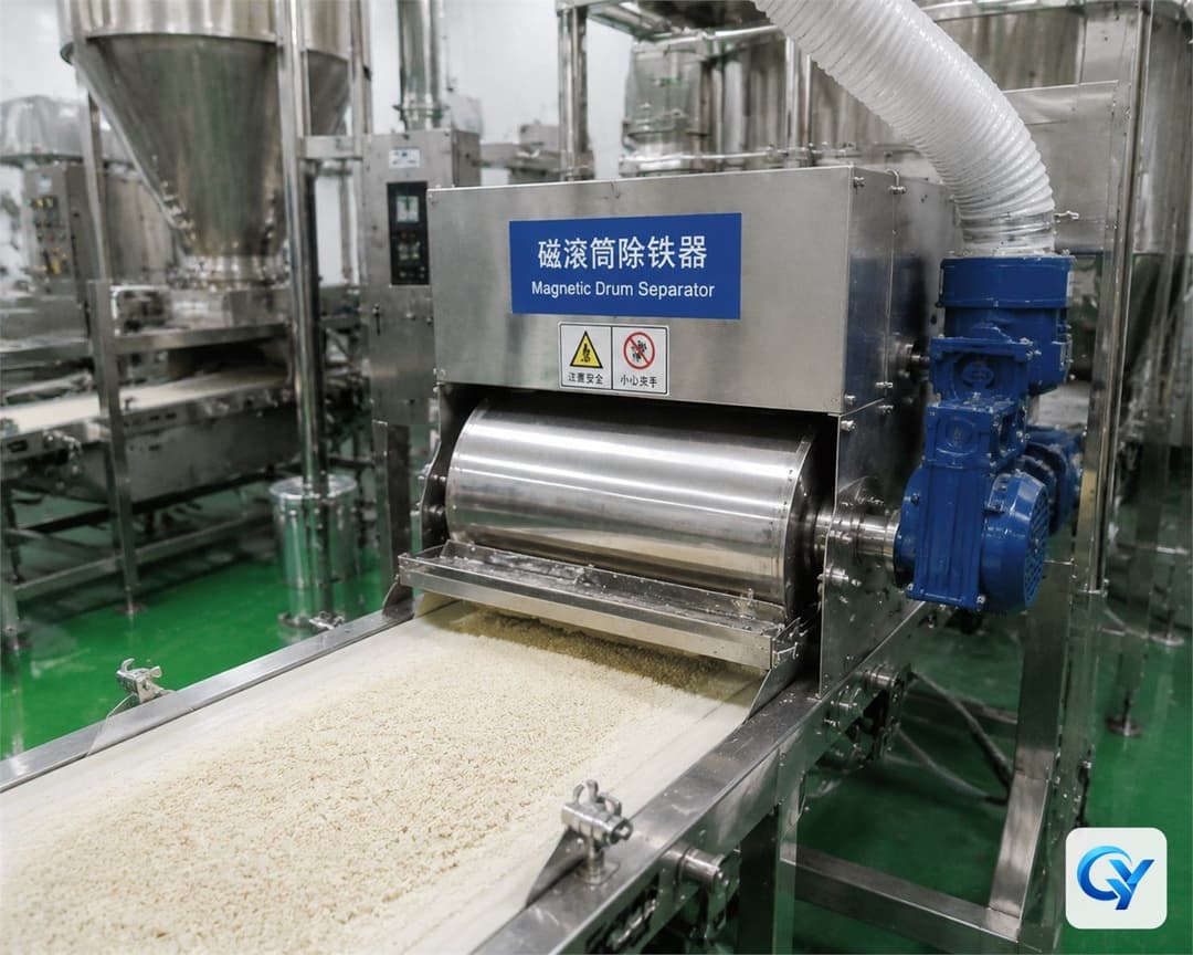 Feed magnetic separation application