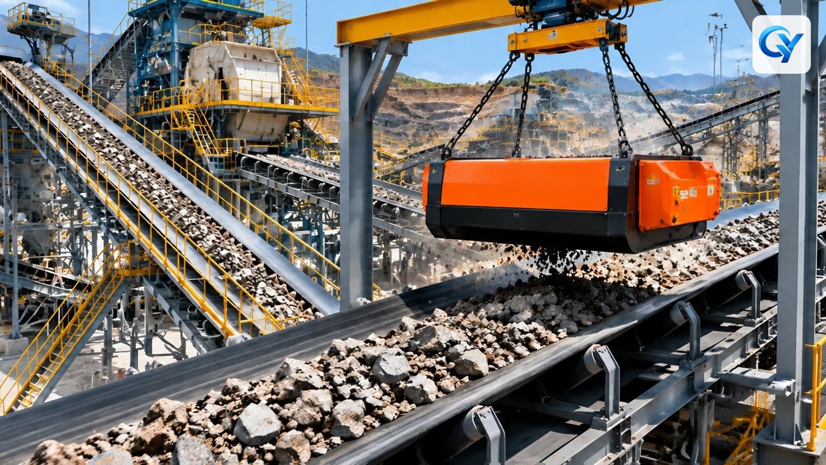 Mining Industry Magnetic separation application in an industrial plant