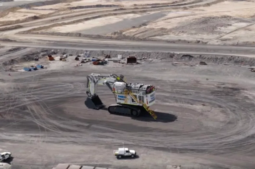 Thiess adds fourth Liebherr R 9800 in Queensland - source image from Australian Mining